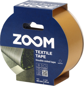 ZOOM Double-sided textile tape, 48 mm x 25 m