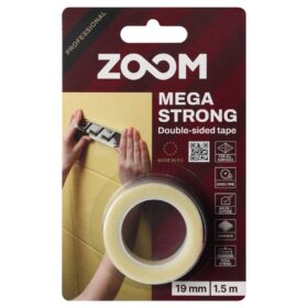 ZOOM Mega Strong double-sided mounting tape, clear