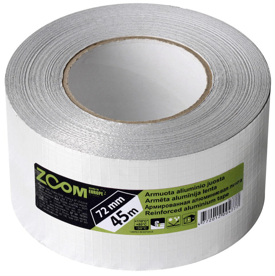 ZOOM Scrim strengthened aluminium foil tape