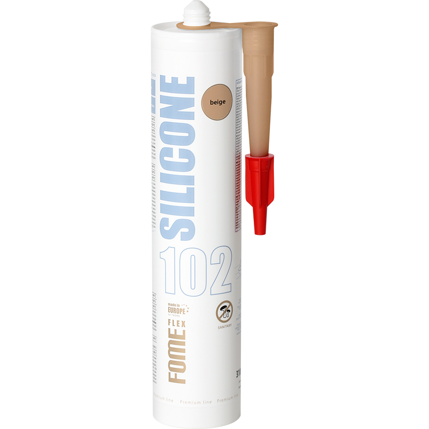 Silicone sealant 102 SANITARY SILICONE, beige - Tegra State