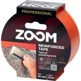 ZOOM reinforced adhesive tape for plaster works, 30 mm x 33 m, orange