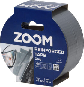 ZOOM Reinforced Duct Tape, 48 mm x 25 m, Grey