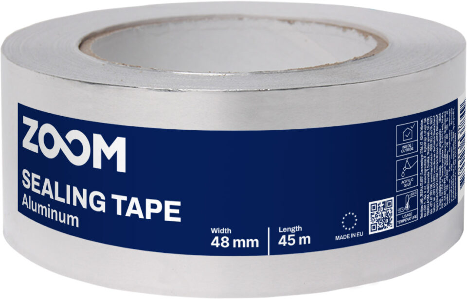 ZOOM Adhesive Aluminium Tape, 48 mm x 45 m | Tegra State