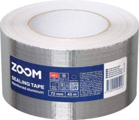 ZOOM Adhesive Reinforced Aluminum Tape, 72 mm x 45 m