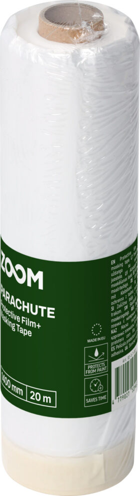 ZOOM Protective Film With Adhesive Tape, 1400 mm x 20 m