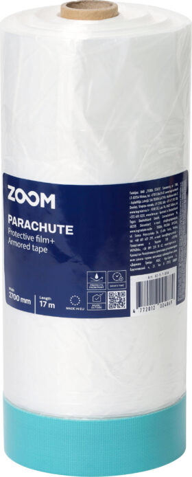 ZOOM Polythene Protective Film for Painting Outdoors, 270 cm x 17 m