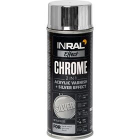 INRAL Spray paint CHROME, silver
