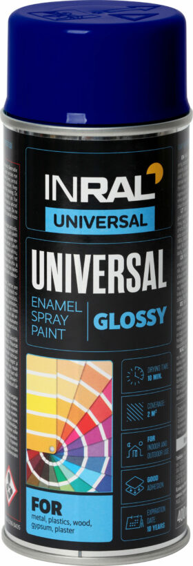 INRAL Spray paint UNIVERSAL Enamel, night blue