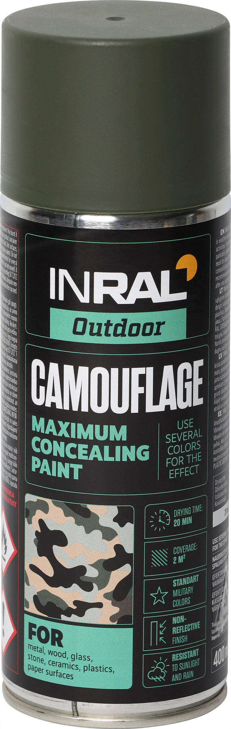 Spray paint CAMOUFLAGE, bronze green - Tegra State