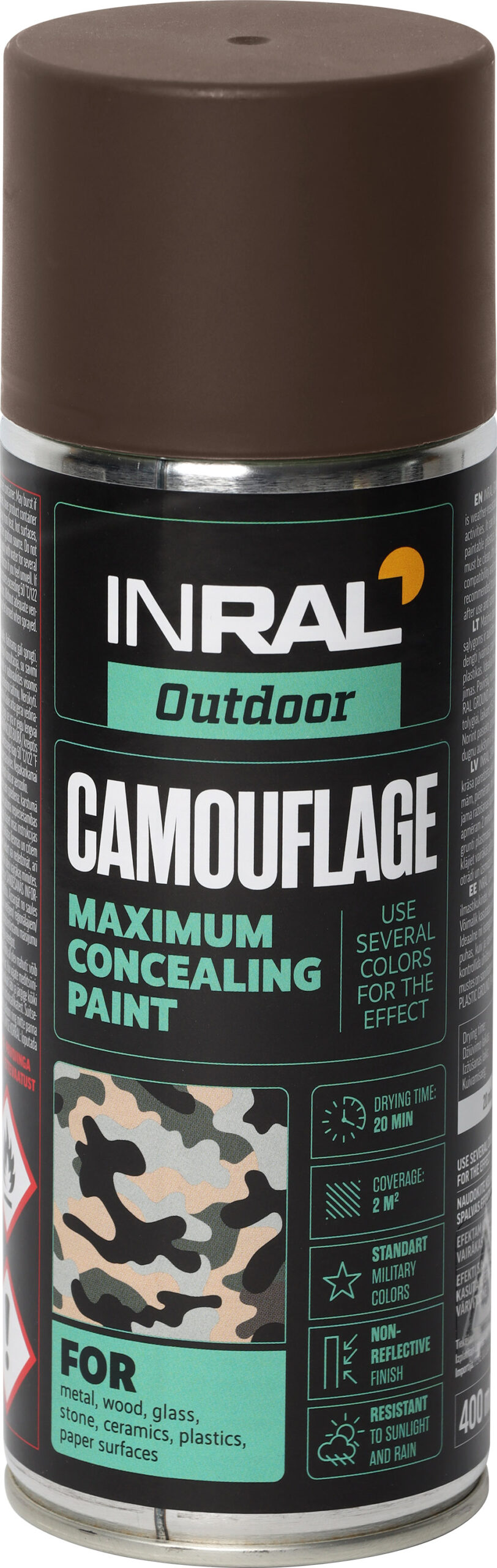 Spray paint CAMOUFLAGE, leather brown - Tegra State