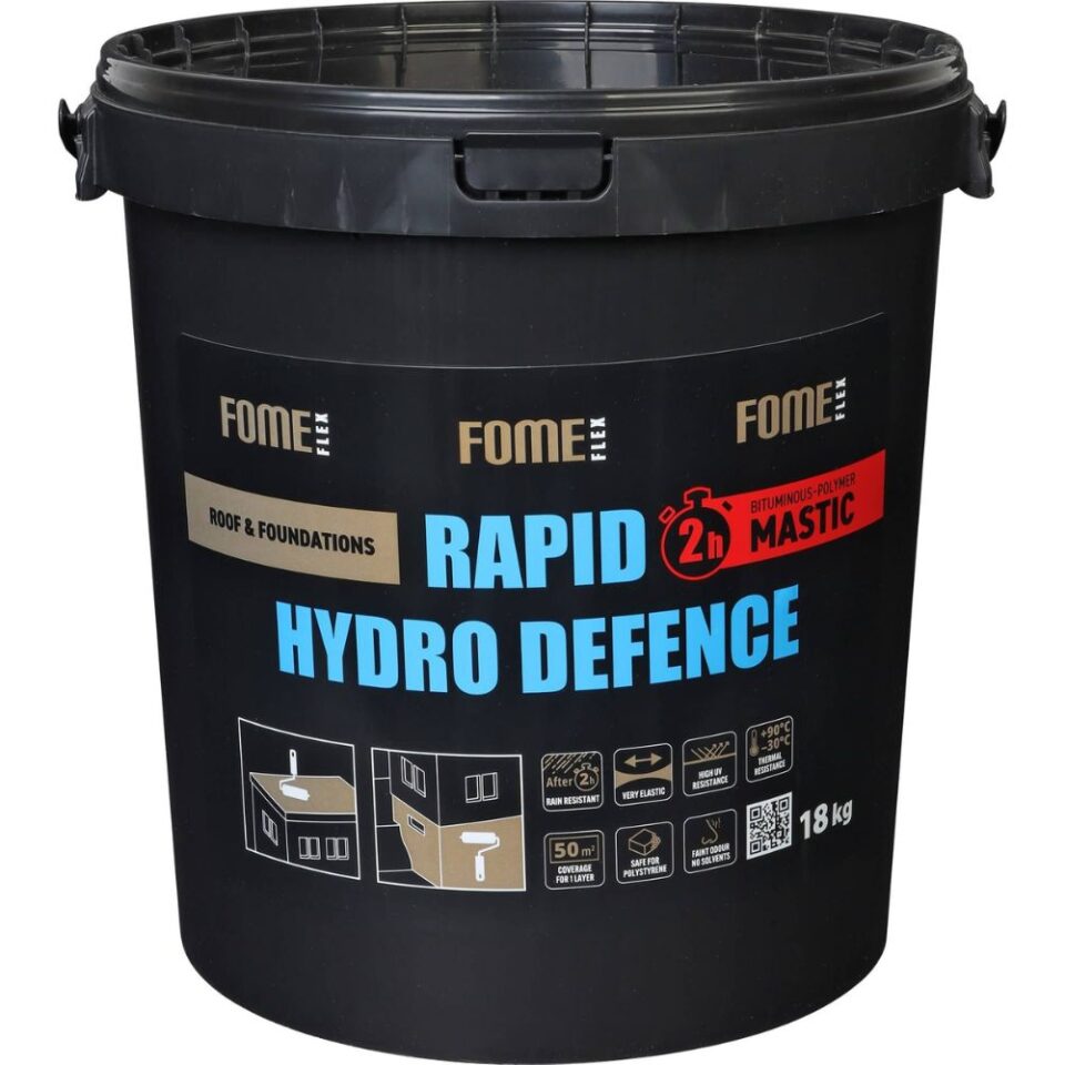 FOME FLEX Rapid Hydro Defence Mastic bituminous mastic, 18 kg pail