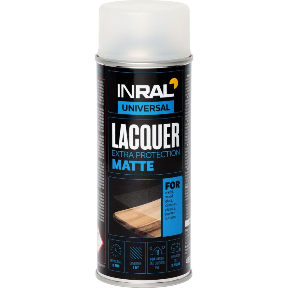INRAL LACQUER Acrylic Lacquer, Transparent, matte