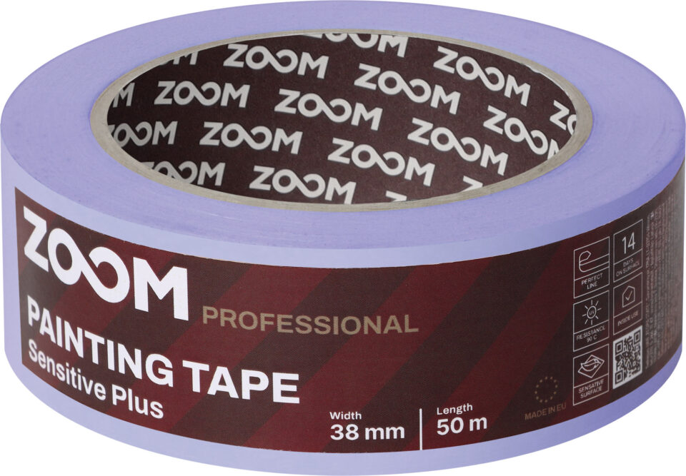 ZOOM Sensitive Plus professional painter’s tape, 38mm x 50m