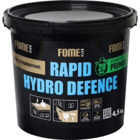 FOME FLEX Rapid Hydro Defence polymer-bituminous primer, 4,5 kg pail, black