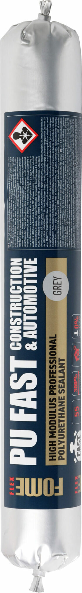 FOME FLEX PU FAST HM CONSTRUCTION & AUTOMOTIVE, grey, 600 ml