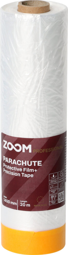 ZOOM Protective film with PRECISION tape, 1400 mm x 20 m
