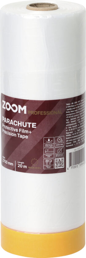 ZOOM Protective film with PRECISION tape, 2700 mm x 20 m
