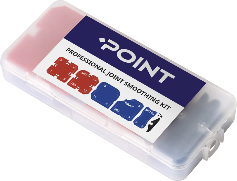 POINT Joint Smoother Kit, box set of 5 spatulas with a knife for sealing
