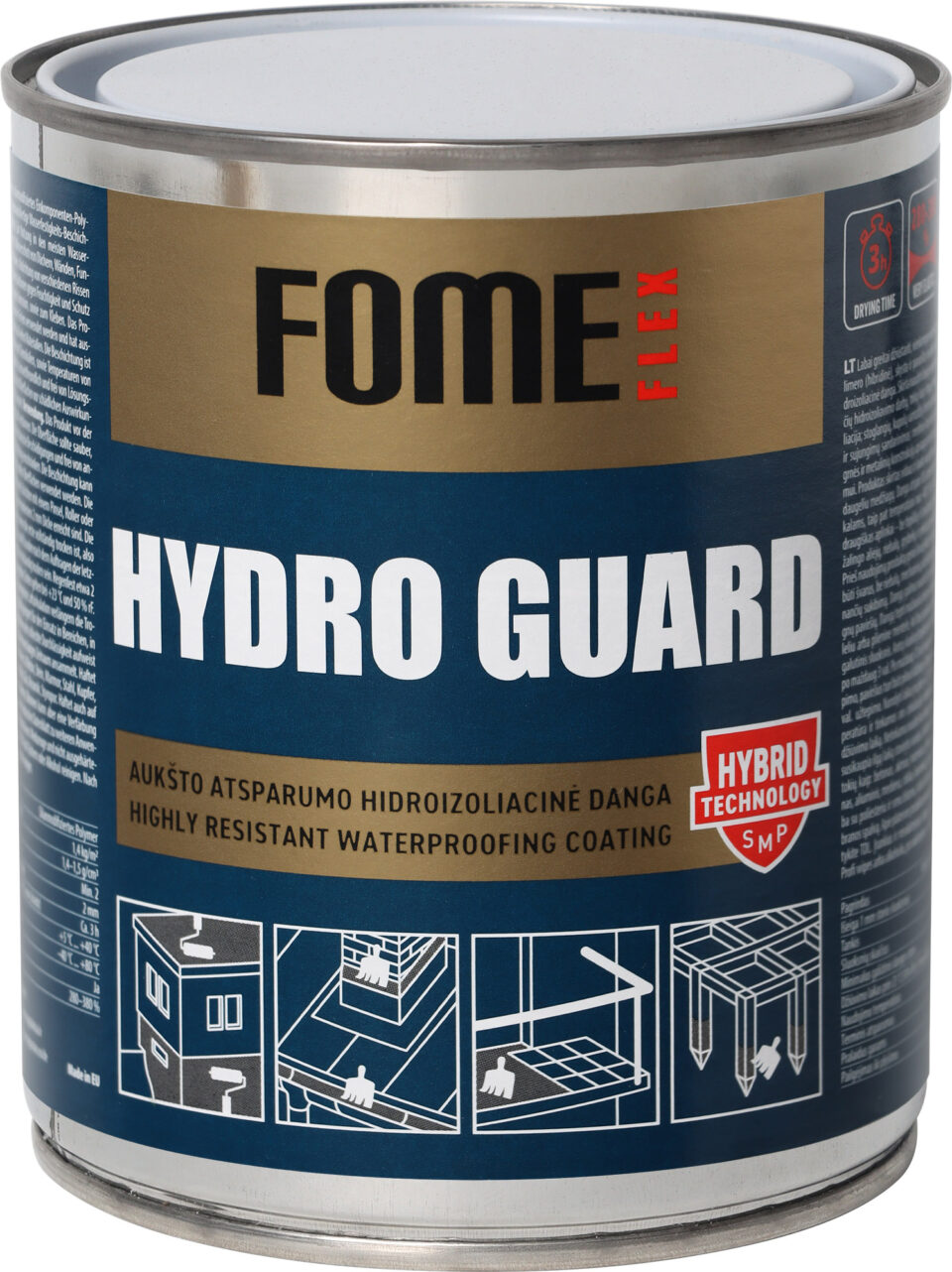 Fome Flex Hydro Guard Coating, 1 kg, grey