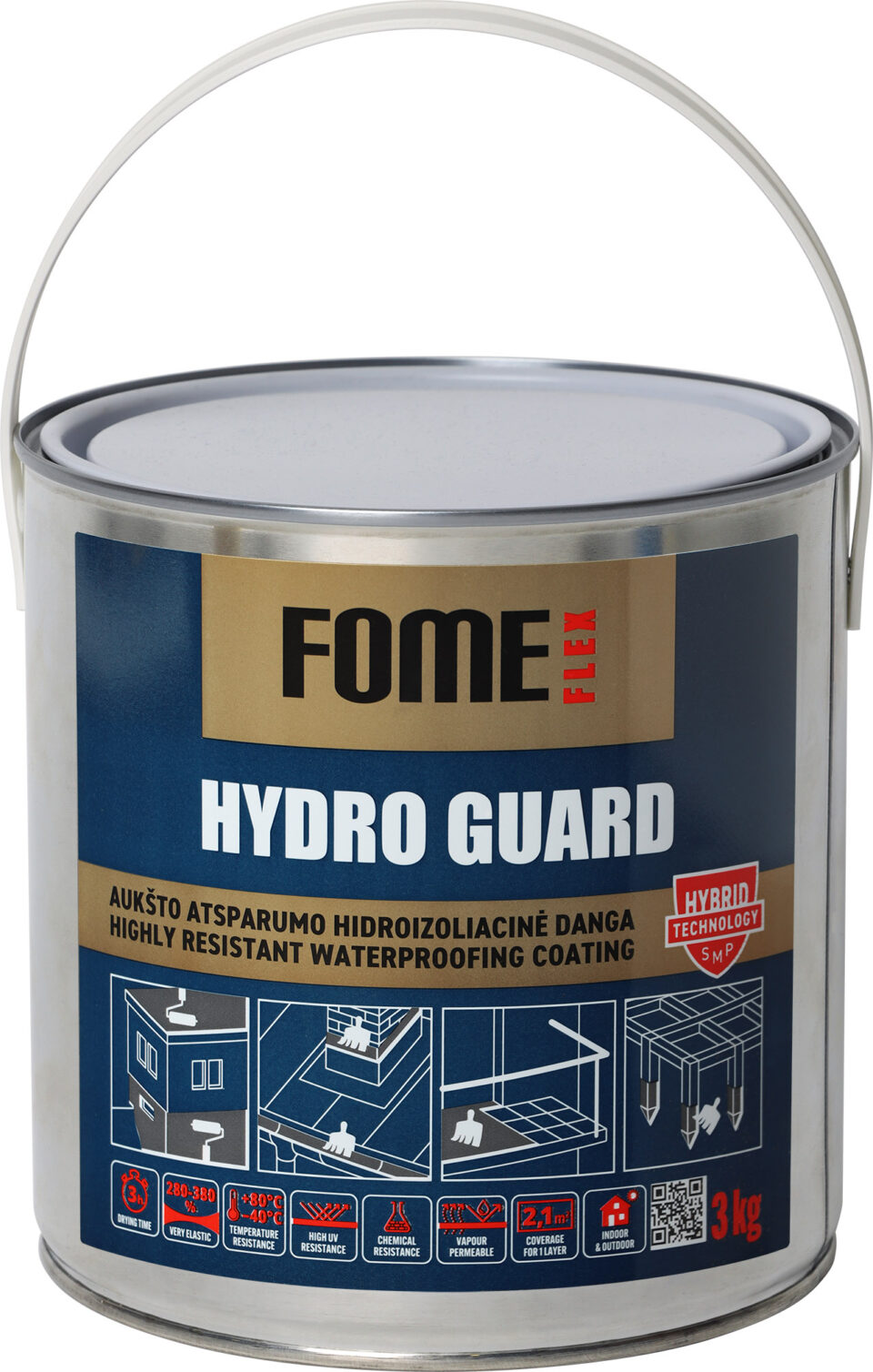 Fome Flex Hydro Guard Coating, 3 kg, grey