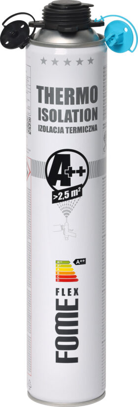 FOME FLEX Thermo Isolation A++, Natryskowa pianka izolacja termiczna, 850 ml, jasnoniebeska