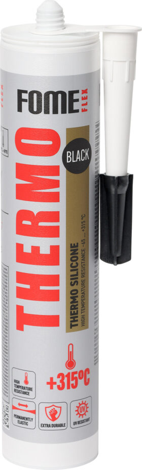 FOME FLEX High temperature silicone THERMO 315 °C, Black