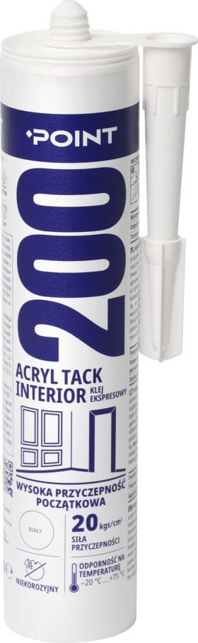 POINT 200 ACRYL TACK INTERIOR Mocny klej akrylowy