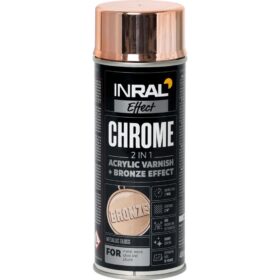 INRAL Spray Paint CHROME Lacquer, Bronze