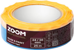 ZOOM Masking and Painting PRECISION TAPE, 24/36 mm x 25 m