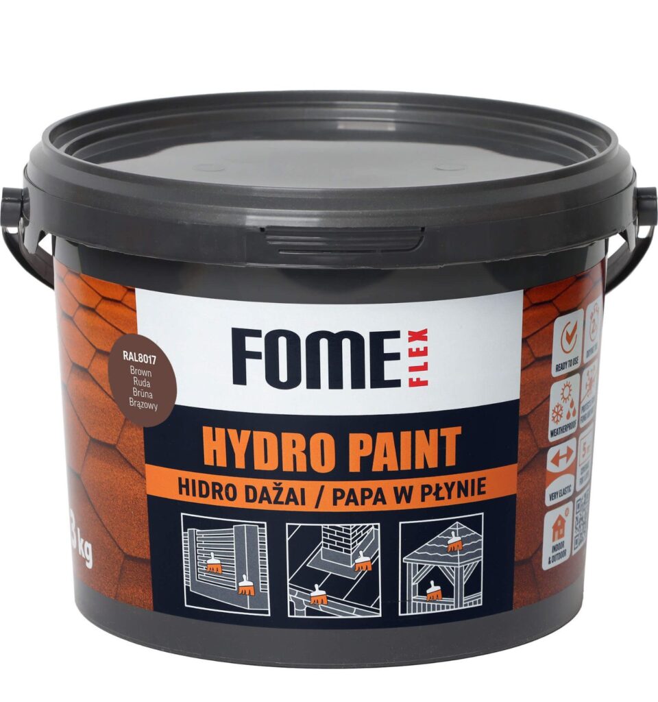 FOME FLEX HYDRO PAINT, Brown RAL8017, 3 kg