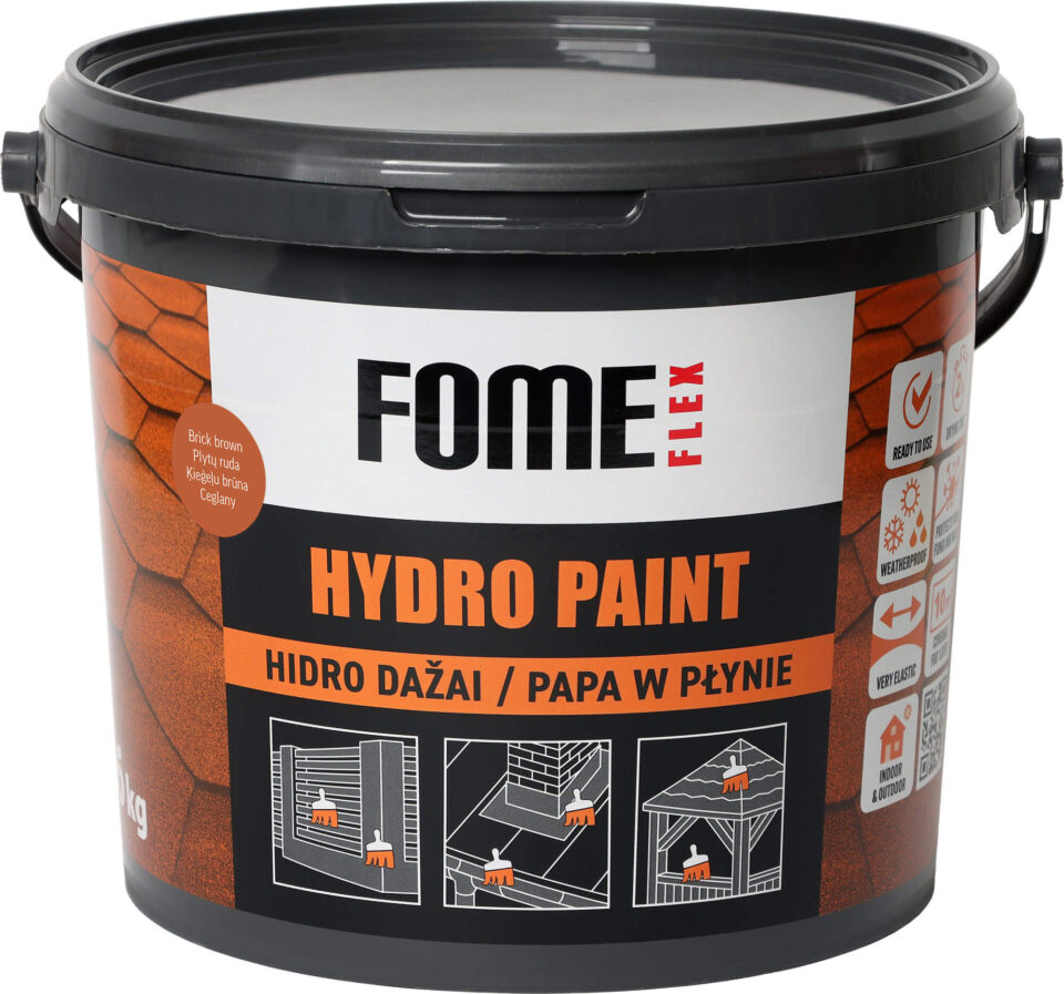 FOME FLEX HYDRO PAINT, Brick Brown RAL8004, 6 kg