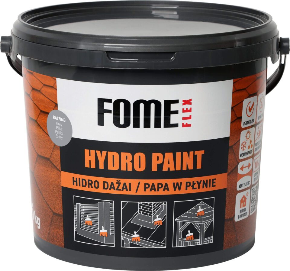 FOME FLEX HYDRO PAINT, Grey RAL7046, 6 kg